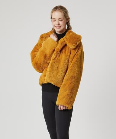 VALEMOUNT MINK JACKET (SAW2JK01) (MUSTARD)