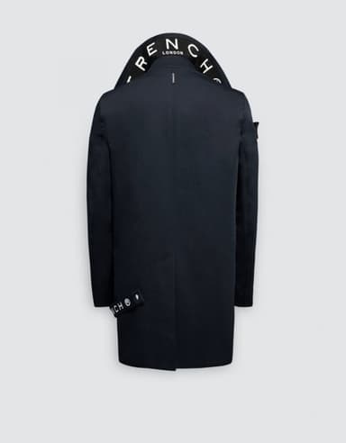 Night Trench Coat (NAVY/BLACK/WHITE)