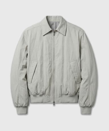 Dia Crease Bomber Jacket Dusty Cream