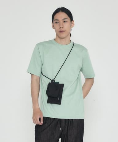 Two-back storage necklace pouch (Black)