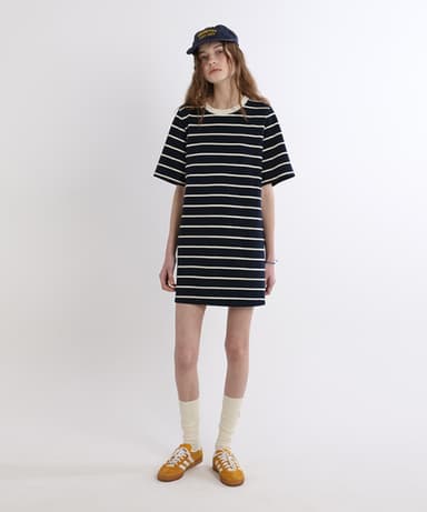 Marine Cotton dress (Navy)