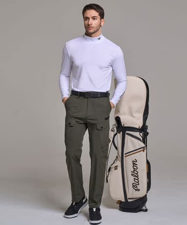 Men's Functional Sports Golf Wear Stretch Banded Cargo Pants 6010