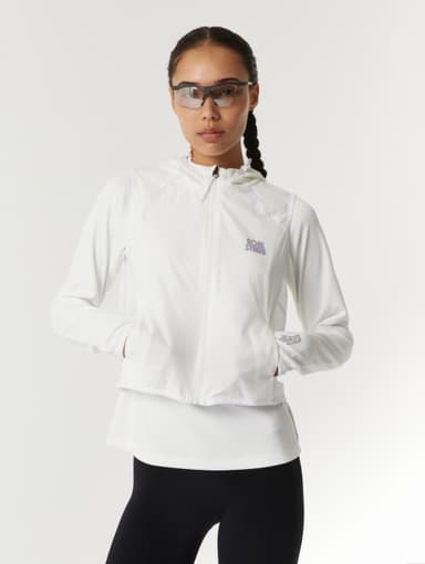 WS AIR THROUGH HOODED LIGHTWEIGHT VEST-WHITE