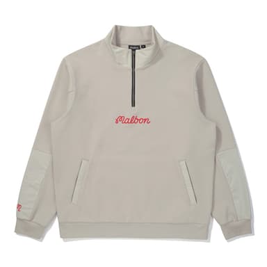 Bucket Airy Half-Zip Sweatshirt GREYISH BEIGE (MAN)