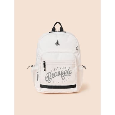 Upper Grade Lettering Mesh Backpack Beige (BI61D4U16A) (BI61D4U16A)