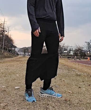 R22 Basic Free All-Black Running Tights
