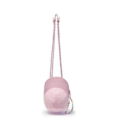 Baseball Cap Small Crossbody Bag NY (Pink)
