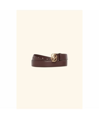 Leather D-Miroir Belt D4ABW26103BRD