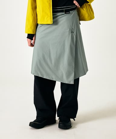 Moss Polartec Alpha 60 Wrap Skirt Mint Grey