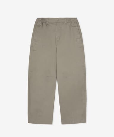 NBNTG41053 / UNI NB GREY Curved Woven Wide Pants (BEIGE)