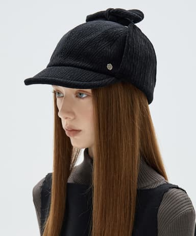 Sherlock Cap - Black Velvet Lace