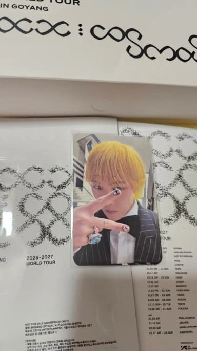 Big Bang 2026 World Tour XX Cosmos Membership Kit Transfer