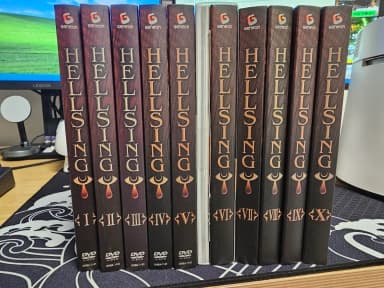 Helsing (HELLSING) OVA Japanese Official DVD Initial Limited Edition + Bonus, Art Book 3 Volumes