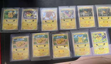 Pokemon First Edition 30th Anniversary Pikachu 11 Cards for Sale!