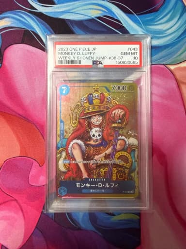 One Piece Card Shonen Jump Luffy PSA 10