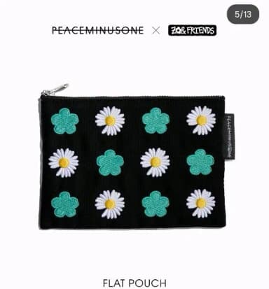 PEACEMINUSONE X ZO&FRIENDS Flat Pouch