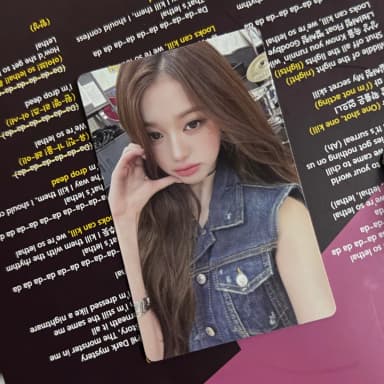 Ive Wonyoung Looks Can Kill 1st Week Broadcast Fan Gift Photocard