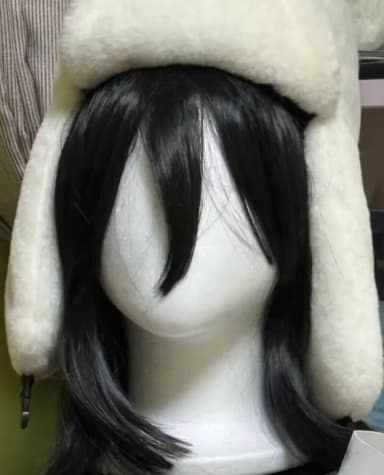 Black Wig Cosplay Kuchiki Rukia Mikasa Ackerman