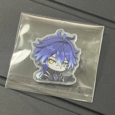 Genshin Impact Zipper Bag Keyring Acrylic Flins
